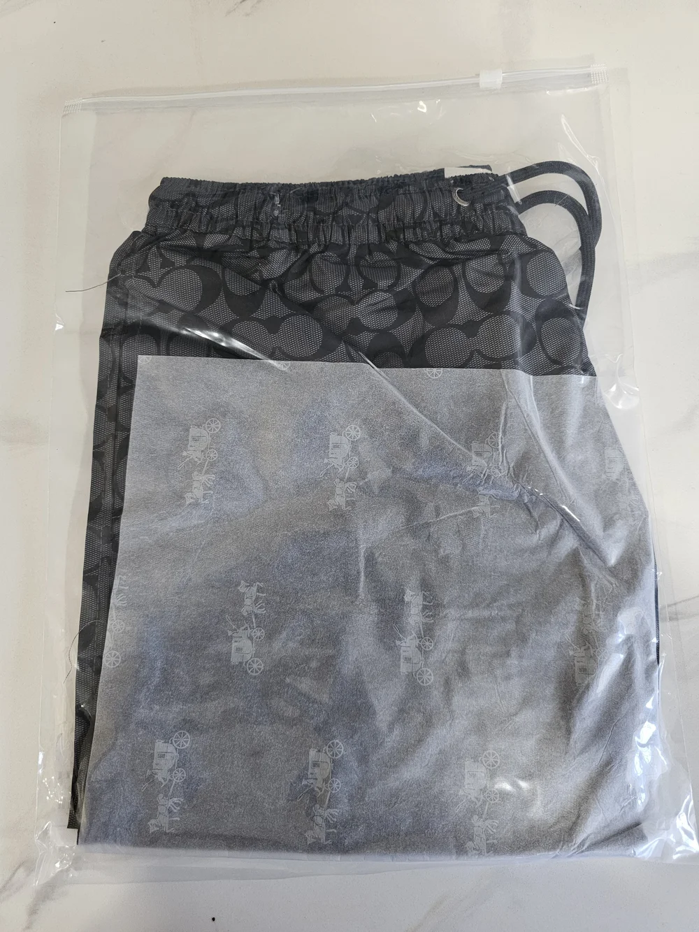 Coach Black Signature Swim Trunks - Picture 3 of 9